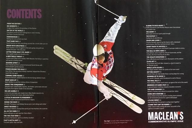 Специальное коллекционное канадское издание 2014 MACLEAN'S Олимпиада в Сочи 2