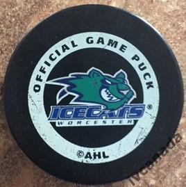 Шайба официальная игровая хоккейный клуб ''Worcester IceCats'' AHL США. USA