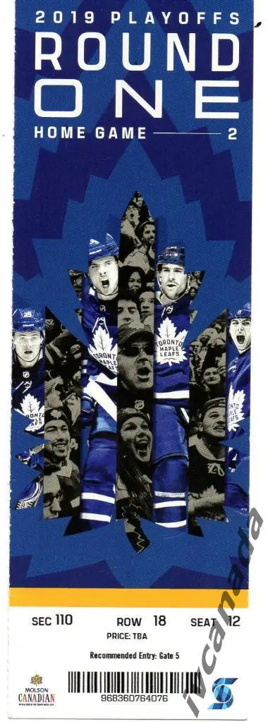 НХЛ. Торонто Мейпл Ливс- Бостон Брюинз. 18 апреля 2019 года. Плей-офф, Канада