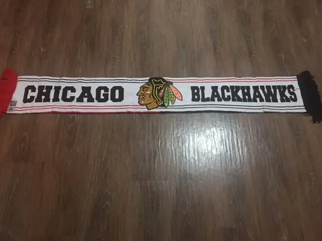 Оригинальный фирменный шарф НХЛ Чикаго Блэкхокс (Chicago Blackhawks). Большой 3