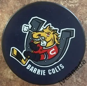 Официальная шайба Барри Кольтс Канада ОХЛ (Barrie Colts Canada OHL).