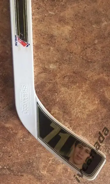 Клюшка сувенирная с загибом ЕВГЕНИЙ МАЛКИН EVGENI MALKIN NHL Pittsburgh Penguins 3