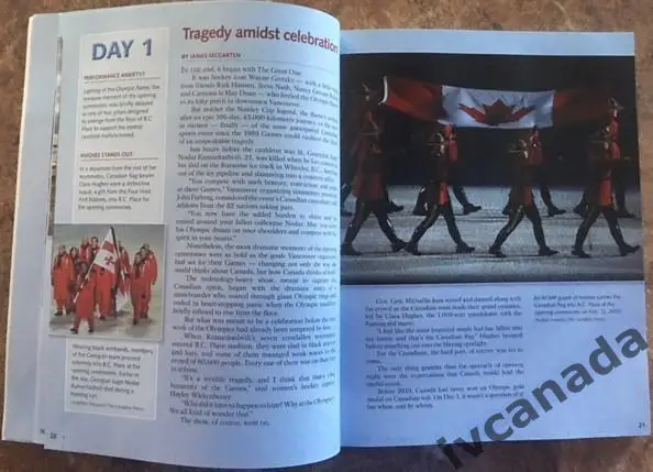 Коллекционное издание CANADA'S OLYMPIC DIARY ОЛИМПИЙСКИЙ ДНЕВНИК КАНАДЫ 2010 3