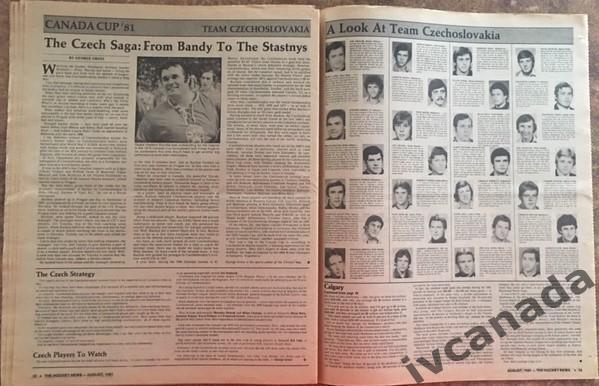 Кубок Канады 1981. CANADA CUP 1981. Газета-программа The Hockey News 6