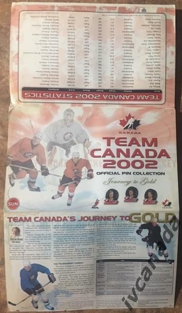 Знак(значок) Хоккей Олимпийские игры 2002 TEAM CANADA PIN COLLECTION Набор 24 шт 6
