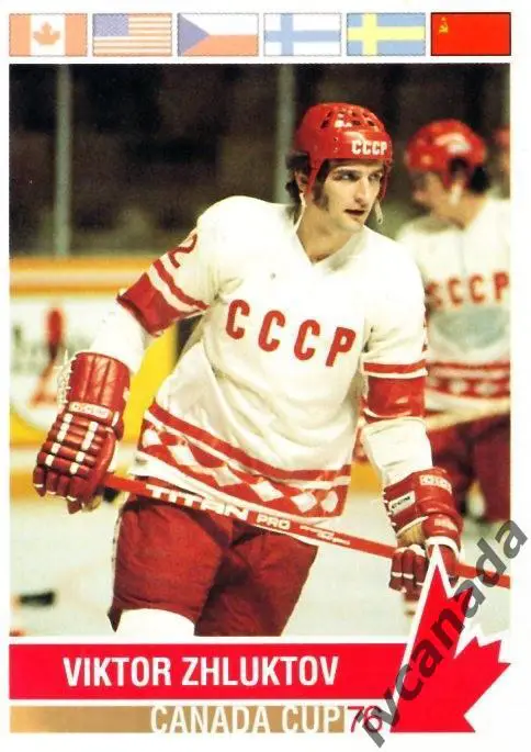 Виктор Жлуктов Viktor Zhluktov сборная СССР ЦСКА CANADA CUP 1976