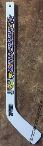 Клюшка сувенирная Барри Кольтс Канада 20 лет Barrie Colts Canada OHL 1995-2015