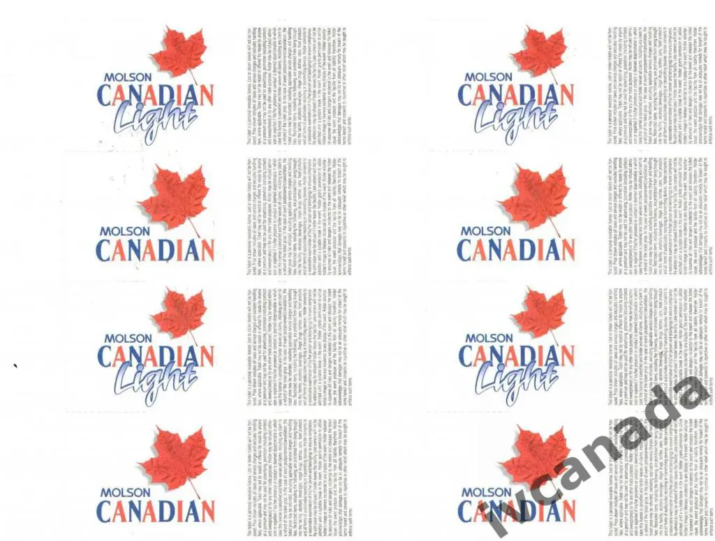 НХЛ. 8 билетов с домашних игр Торонто Мейпл Ливс сезона 1995-1996 года. NHL. 1