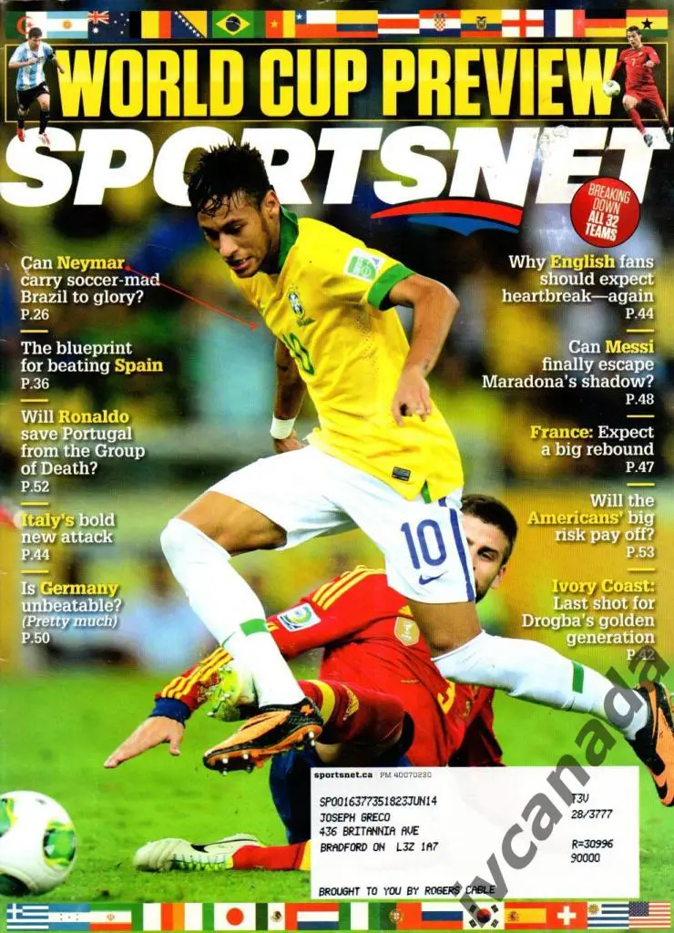 Чемпионат мира по футболу 2014. WORLD CUP. SPORTSNET. Представление команд