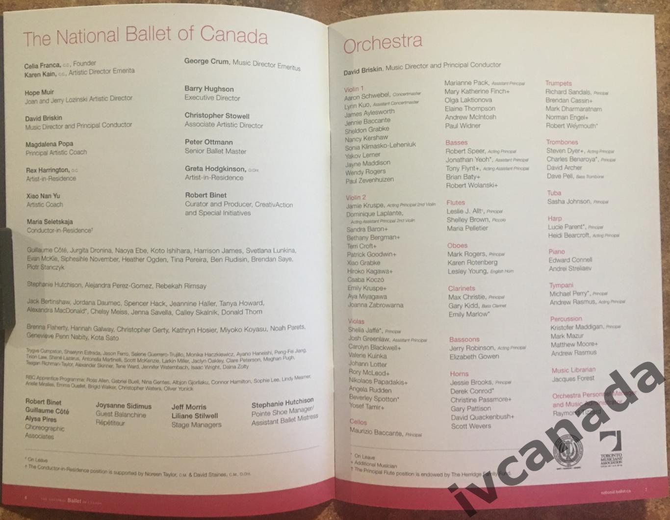 Программа: Национальный балет Канады Спящая красавица 18-27 марта 2022 года. 3