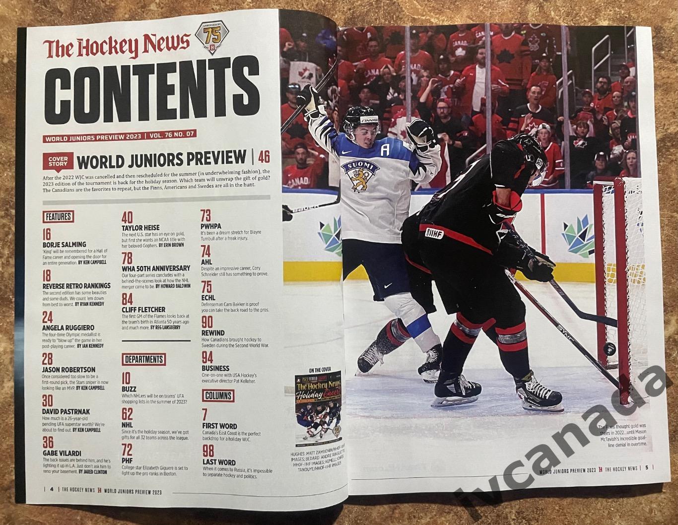 Молодежный чемпионат мира по хоккею 2022/2023. Издание The Hockey News Канада. 1