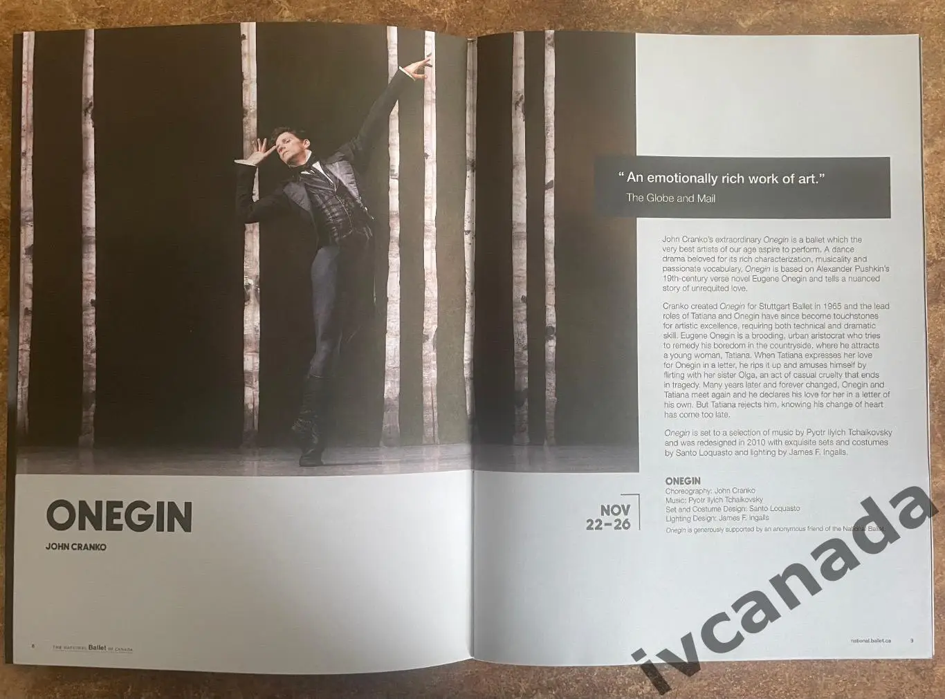Национальный балет Канады. Официальная программа на сезон 2023-2024. 1 вид. 4