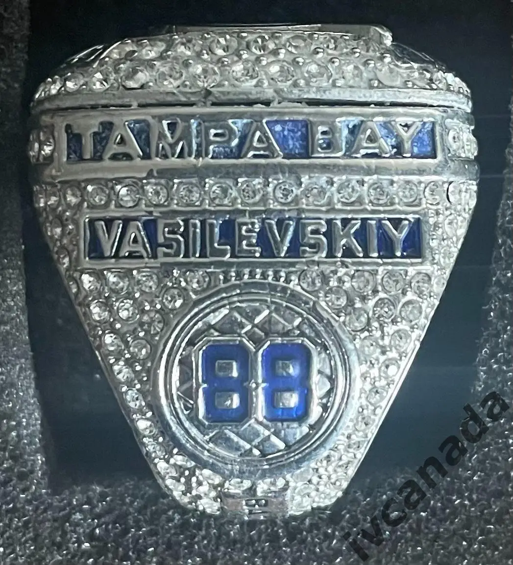 Перстень кольцо Тампа-Бэй (Tampa Bay Lightning)NHL Кубок Стенли 2021 Василевский 1