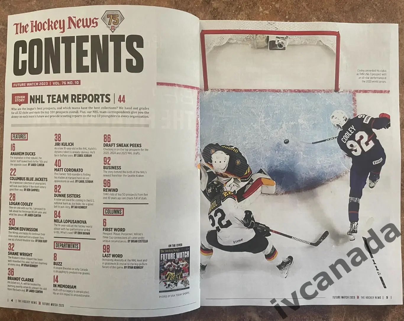 The Hockey News Canada. FUTURE WATCH, THE NEXT WAVE. Будущие звезды НХЛ. 2023 1