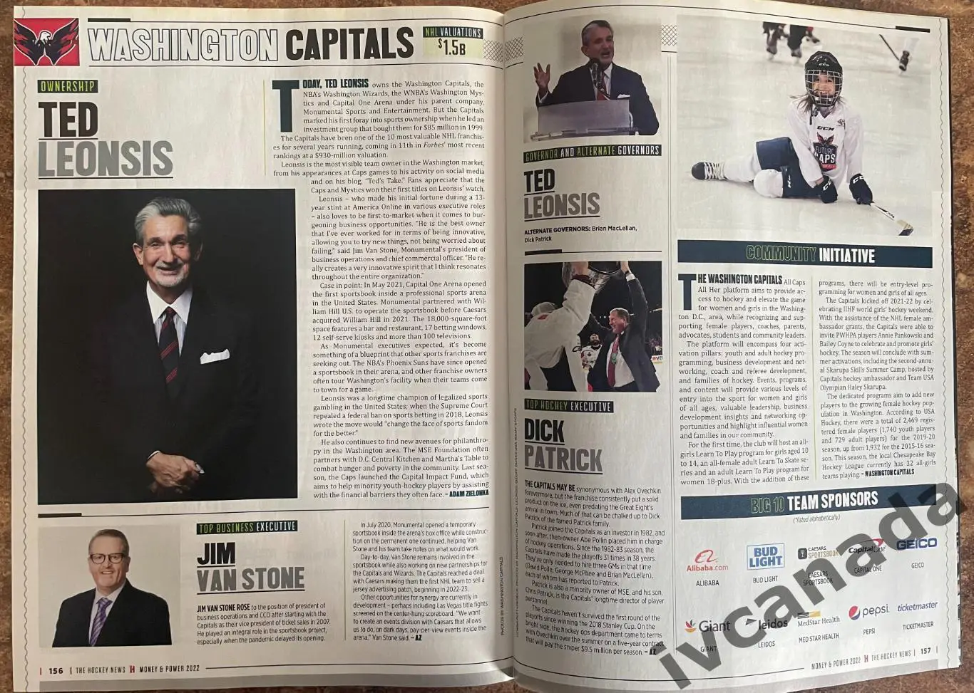 The Hockey News Canada. MONEY POWER. Деньги и власть НХЛ. 2022, NHL. 7