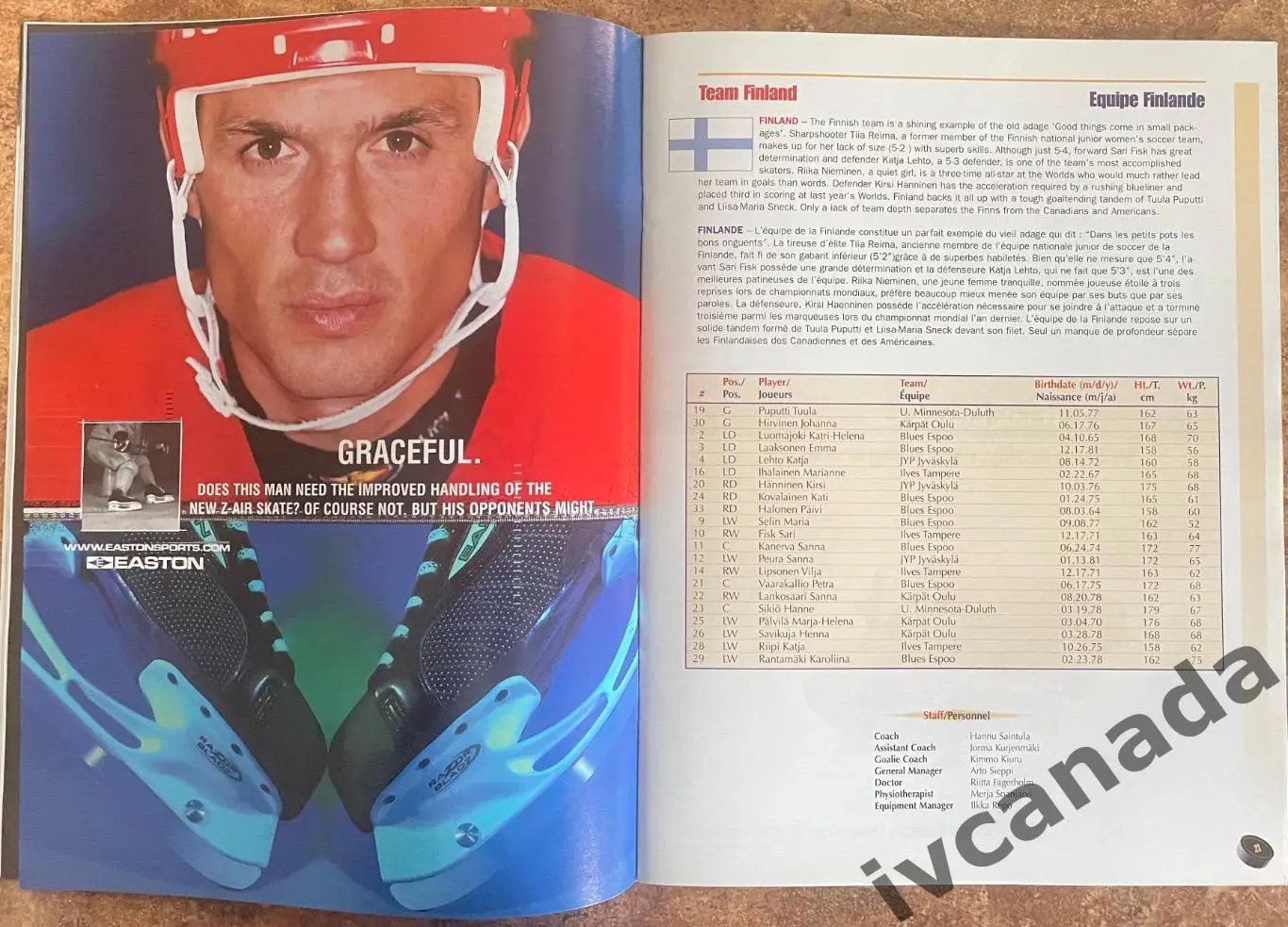 Чемпионат мира по хоккею среди женщин. 3-9 апреля 2000 года. Канада 4