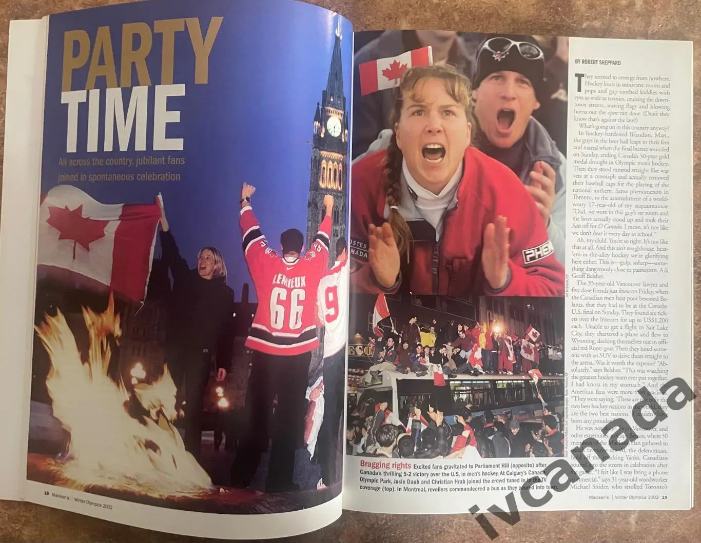 Специальное коллекционное канадское издание 2002 MACLEAN'S Одимпиада в Солт-Лейк 3