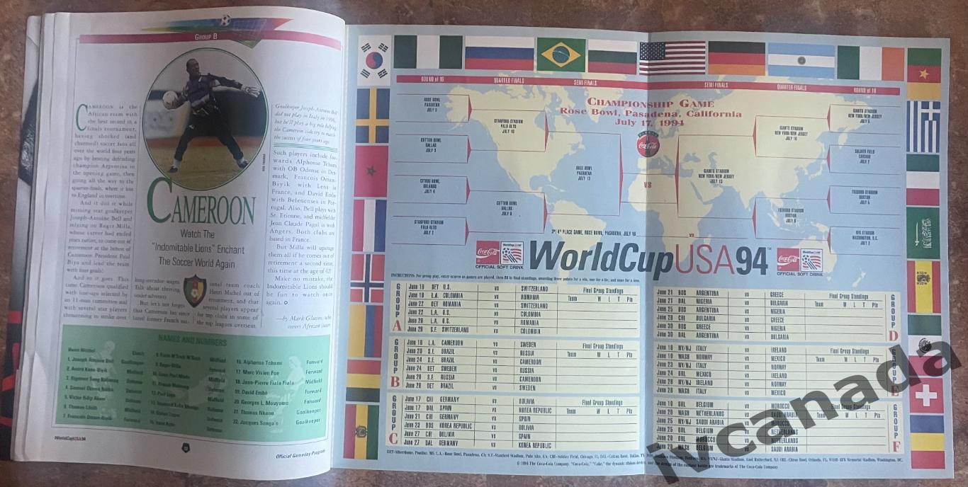 Чемпионат Мира по футболу 1994. Официальная программа 2