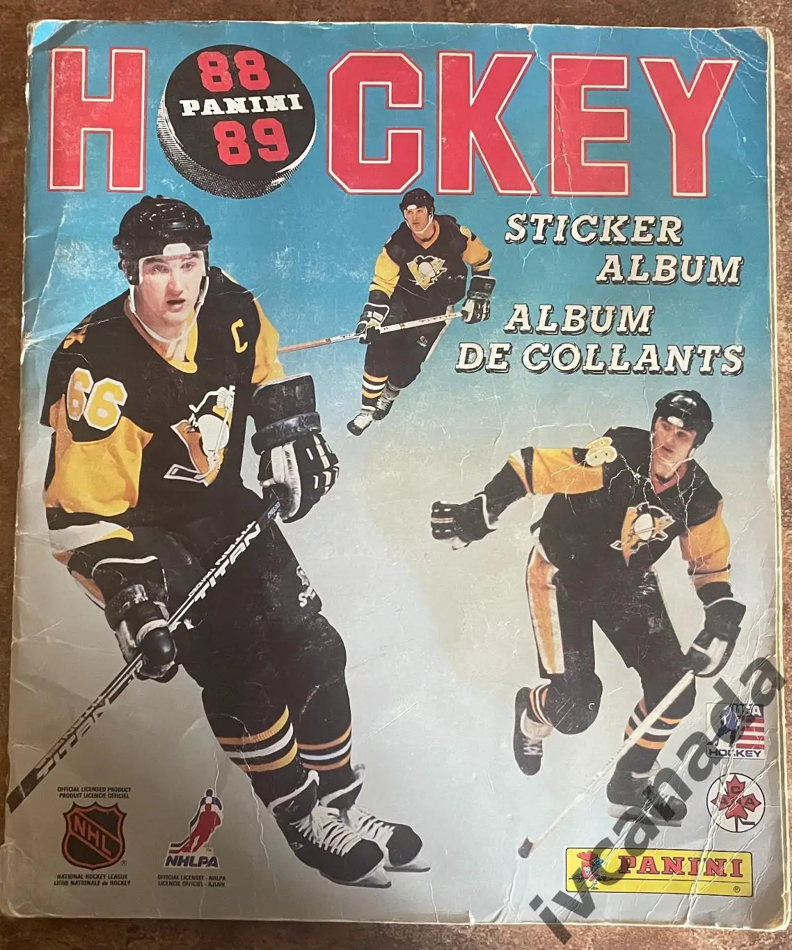 Альбом Панини НХЛ 1988-1989. Полностью заполненный. STICKER ALBUM NHL. PANINI