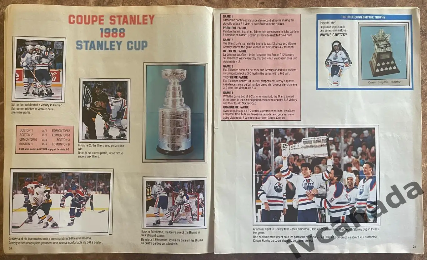 Альбом Панини НХЛ 1988-1989. Полностью заполненный. STICKER ALBUM NHL. PANINI 6
