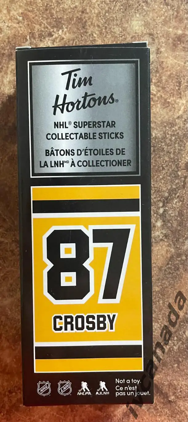 Хоккей СИДНИ КРОСБИ SYDNEY CROSBY №87 набор с клюшкой Tim Hortons 2020-2021, NHL 4