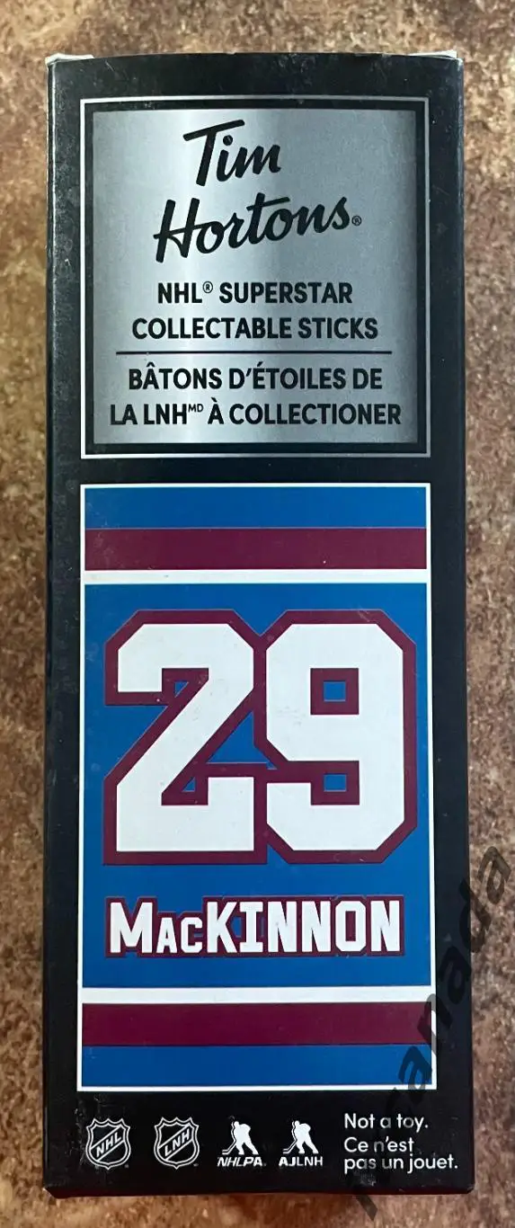 Хоккей НАТАН МАККИННОН MacKINNON №29 набор с клюшкой Tim Hortons 2020-2021, NHL 3