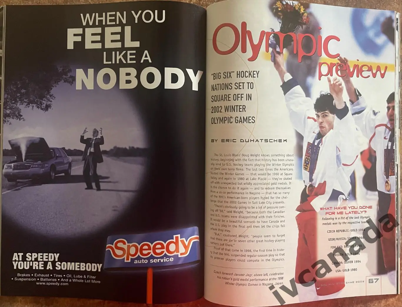 Матч звезд НХЛ 2002(ALL STAR GAME NHL) Северная Америка - Мир. Превью Олимпиады 4