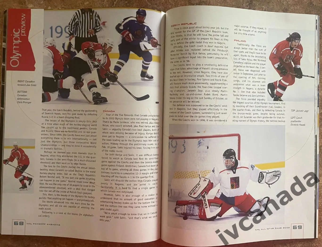 Матч звезд НХЛ 2002(ALL STAR GAME NHL) Северная Америка - Мир. Превью Олимпиады 5