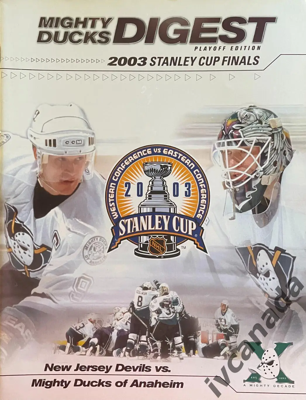 Финал Кубок Стэнли НХЛ Нью-Джерси Девилз - Анахайм Майти Дакс 2003 Stanley Cup