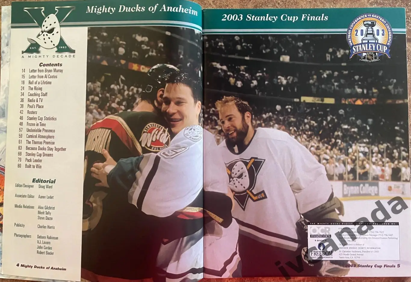 Финал Кубок Стэнли НХЛ Нью-Джерси Девилз - Анахайм Майти Дакс 2003 Stanley Cup 1