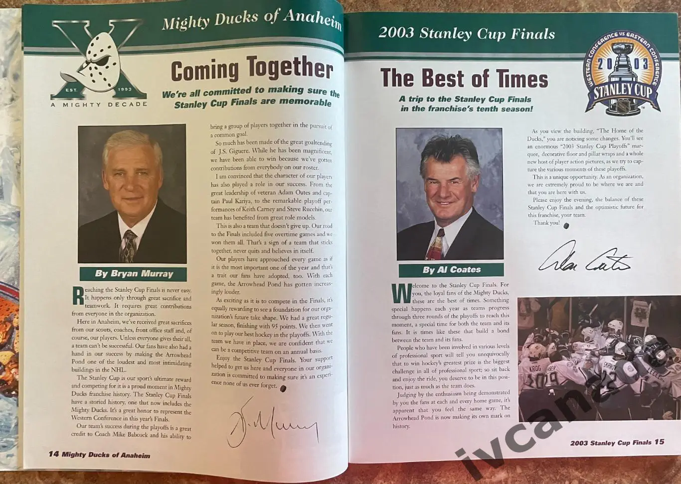 Финал Кубок Стэнли НХЛ Нью-Джерси Девилз - Анахайм Майти Дакс 2003 Stanley Cup 3