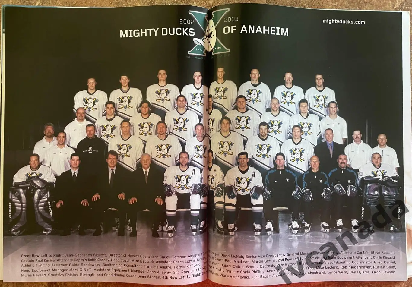 Финал Кубок Стэнли НХЛ Нью-Джерси Девилз - Анахайм Майти Дакс 2003 Stanley Cup 6