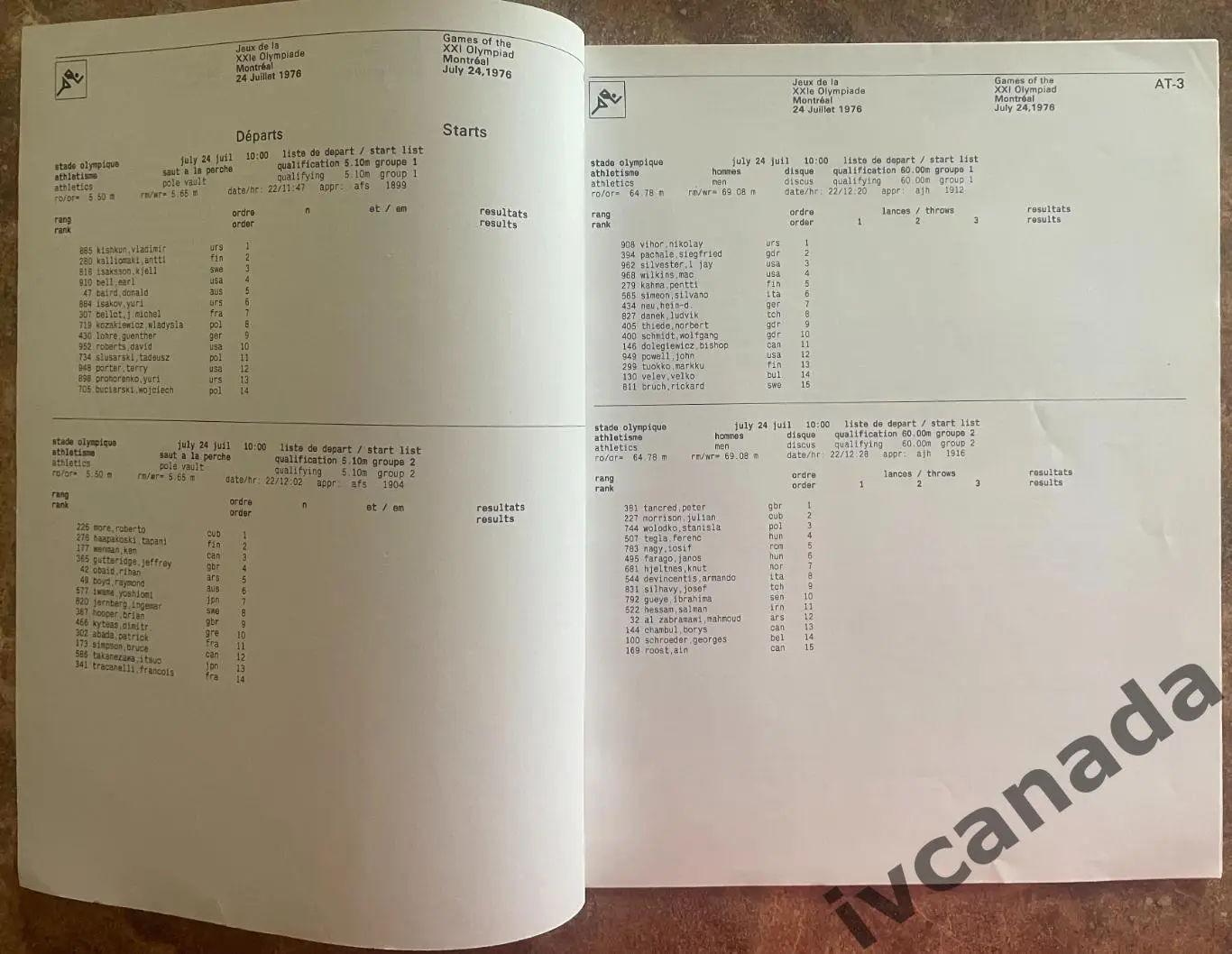Олимпийские Игры 1976 Монреаль, Канада. Легкая атлетика (бег). 24 июля 1976 года 1