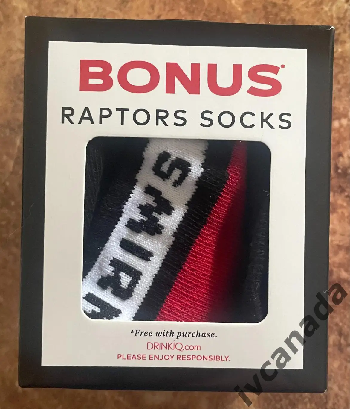 Носки Торонто Рэпторс НБА от спонсора Smirnoff Toronto Raptors NBA