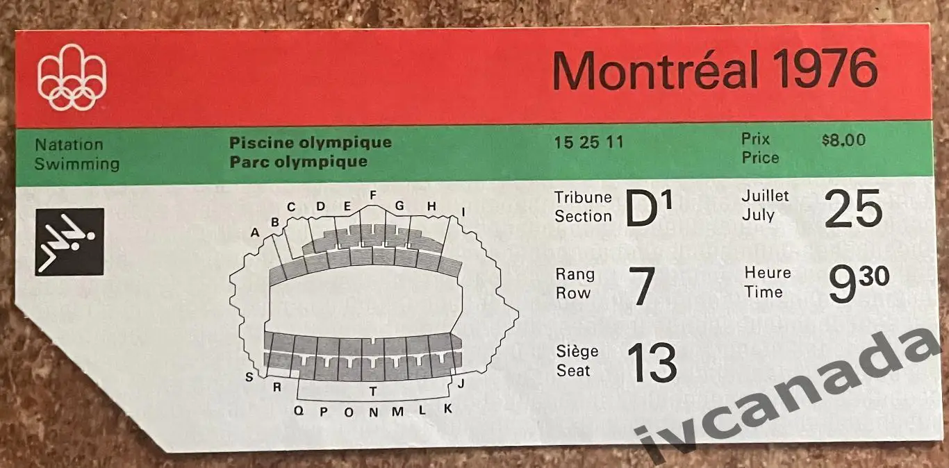 Олимпийские Игры 1976 Монреаль, Канада. Плавание. 25 июля 1976 года