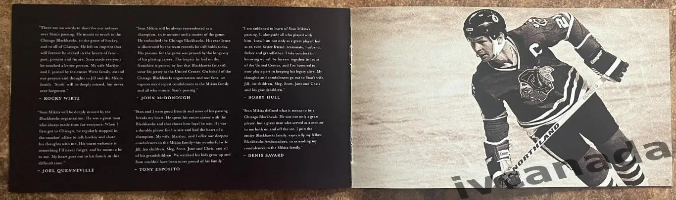 Хоккей. В память Стан Микита 1940-2018. STAN MIKITA Чикаго Блэкхокс. НХЛ. Канада 2