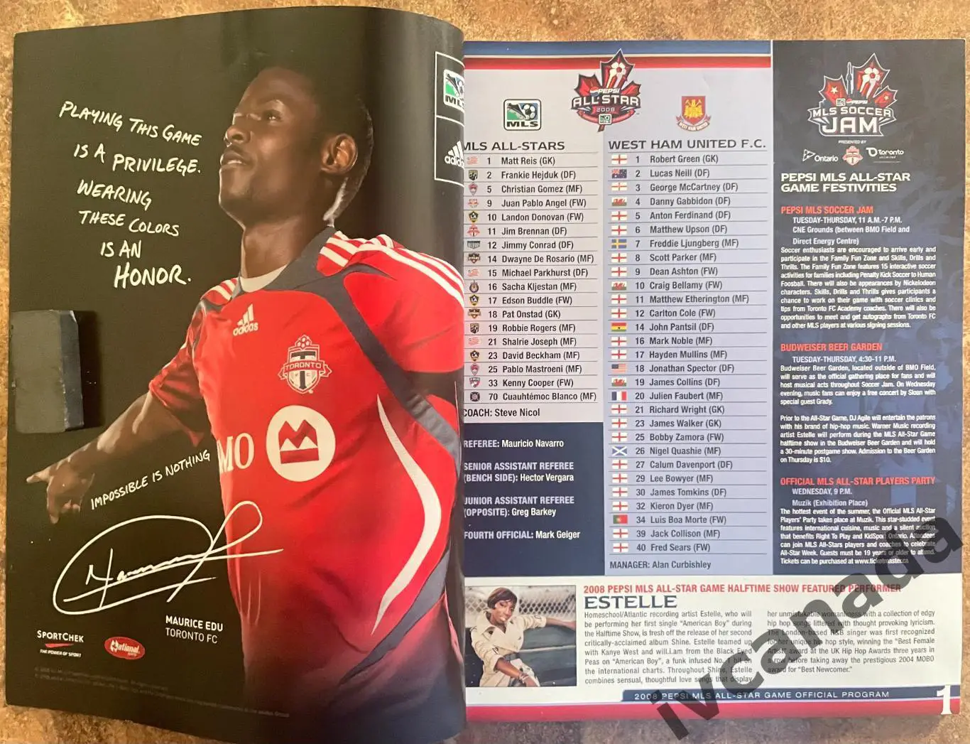 сборная MLS (ALL STAR) - Вест Хэм Англия (West Ham United). 24 июля 2008 г. ТМ 1