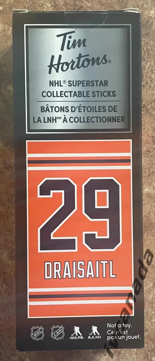 Хоккей ДРАЙЗАЕТЛЬ DRAISAITL №29 набор с клюшкой, Tim Hortons 2020-2021, NHL, NHL 3