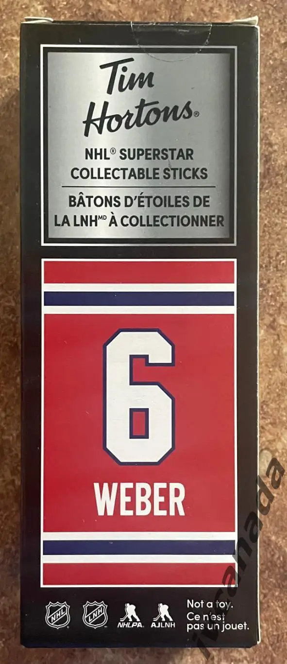 Хоккей ШИ ВЕБЕР SHEA WEBER №6 набор с клюшкой Tim Hortons 2020-2021, NHL 3