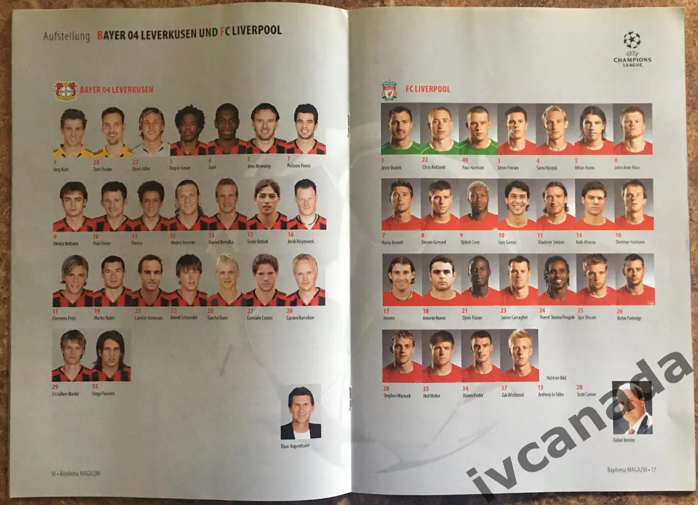 Байер 04 Леверкузен Германия - Ливерпуль Англия. 9 марта 2005 г. Лига Чемпионов 1