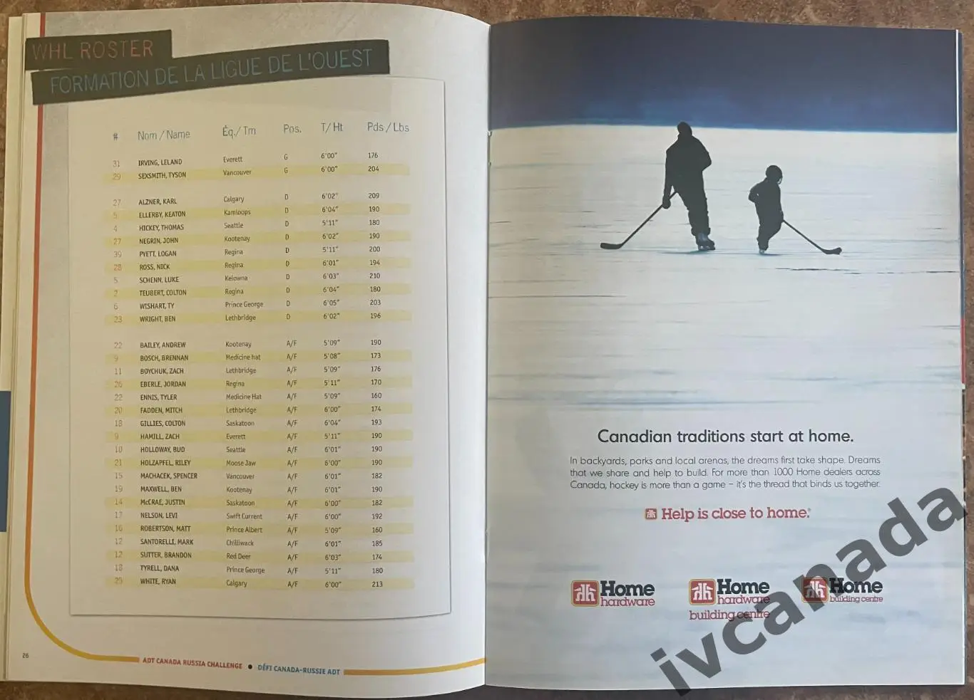 Суперсерия. Канада - Россия. Молодежные сборные. 19-29 ноября 2007 года. 4