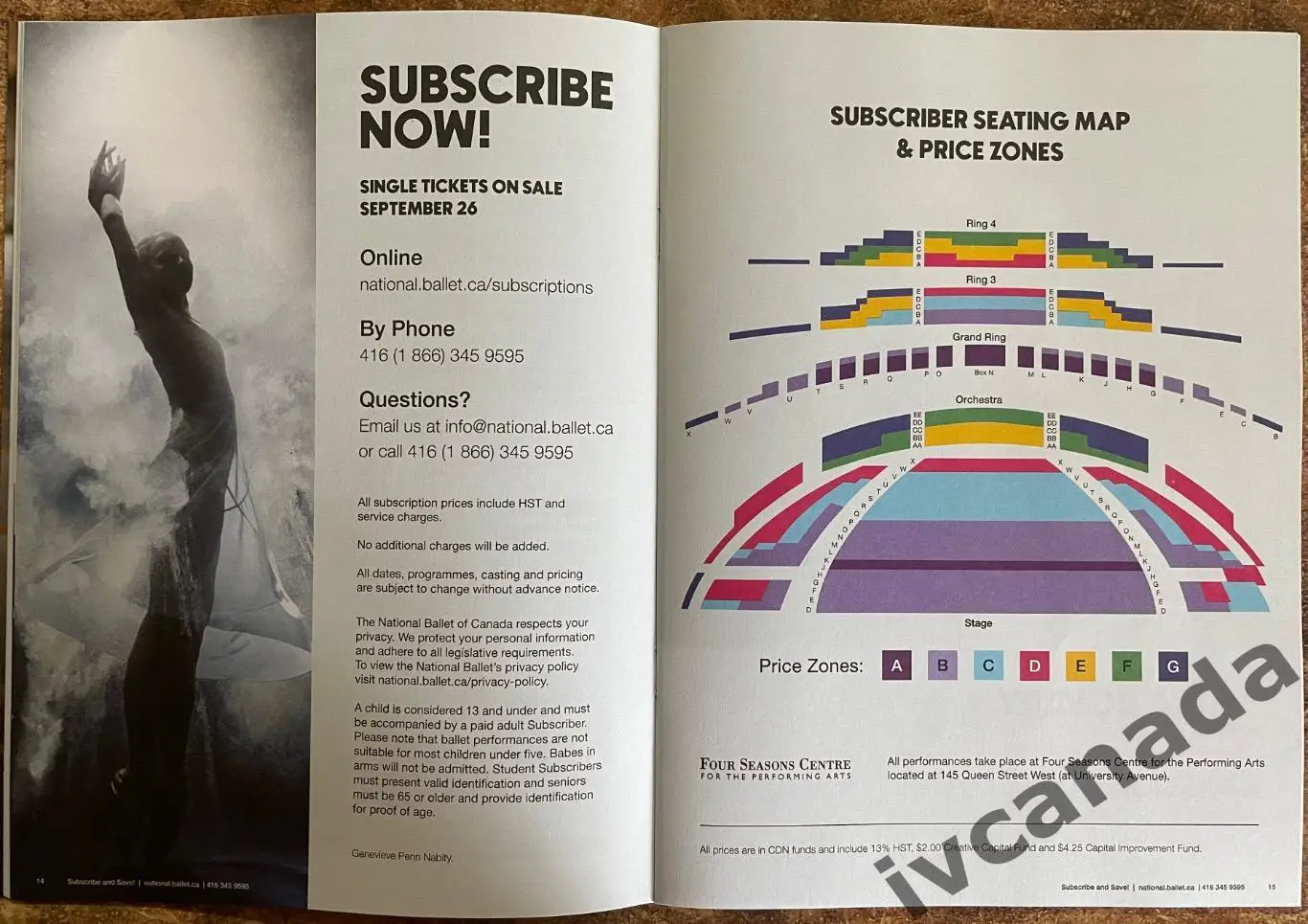 Национальный балет Канады. Официальная программа на сезон 2023-2024. 2 вид. 2