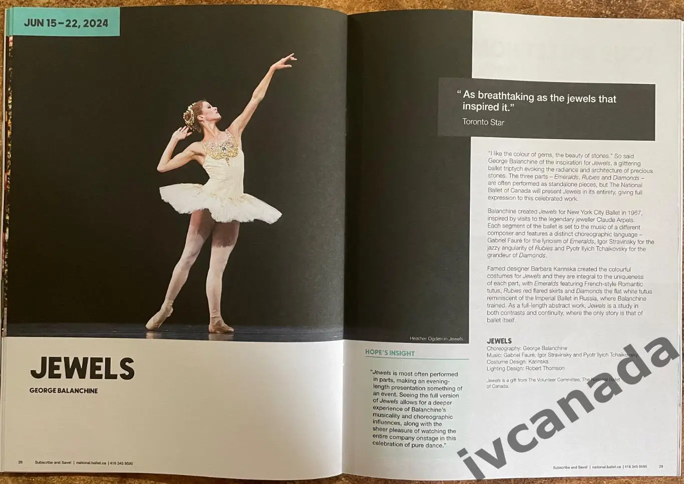 Национальный балет Канады. Официальная программа на сезон 2023-2024. 2 вид. 6