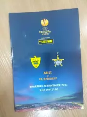 Анжи Махачкала - Шериф Тирасопль Молдавия 28.11.2013