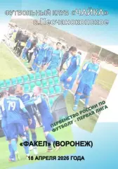Чайка Песчанокопское - Факел Воронеж 18.04.2026