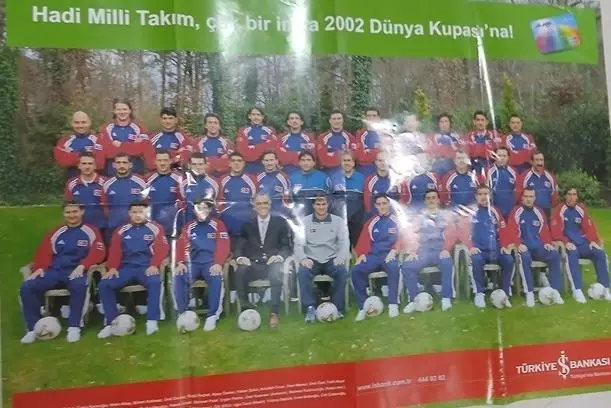 Плакат сборная Турции год 2002