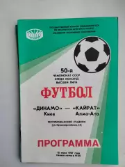 Динамо Киев - Кайрат Алма-Ата 10.06.1987