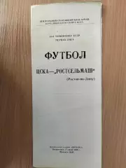 ЦСКА Москва - Ростсельмаш 1988 КЛС