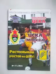 ЦСКА Москва - Ростсельмаш Ростов 2001
