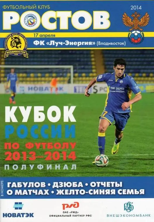 Ростов - Луч-Энергия Владивосток 2014 Кубок России
